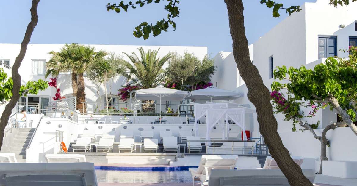 Een foto van het zwembad bij RK Beach Hotel