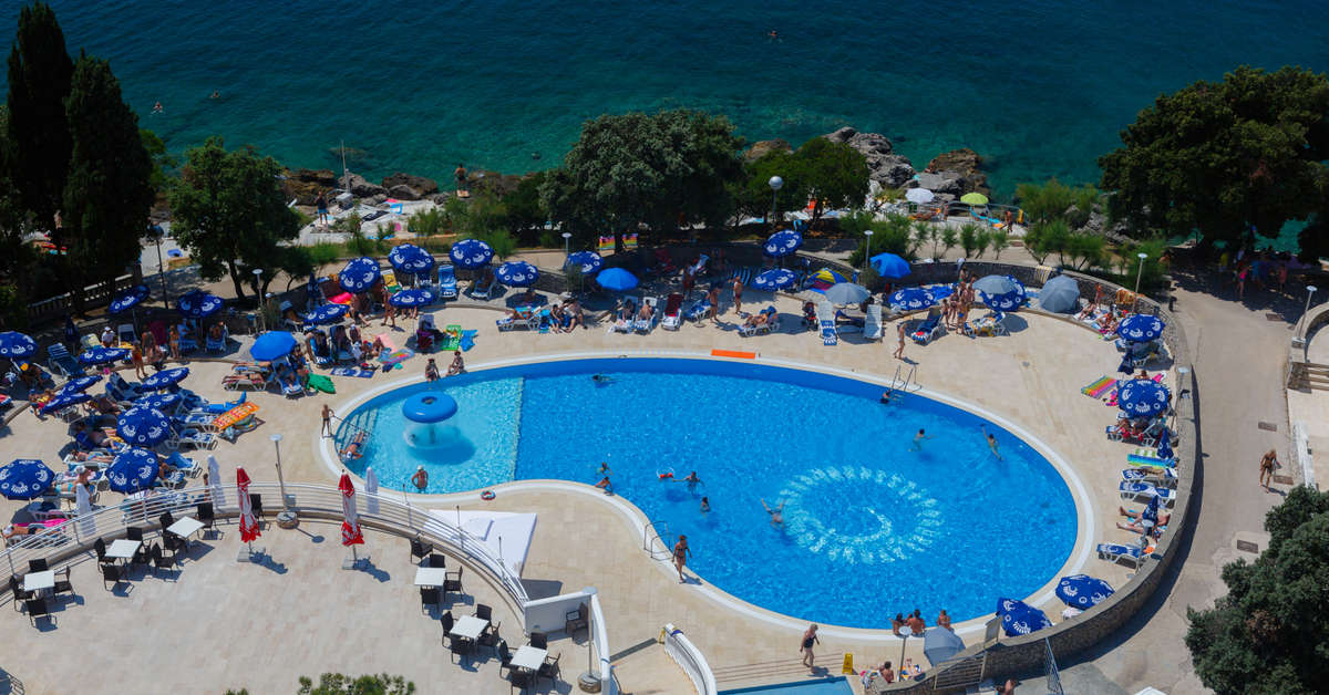 Een foto van het zwembad bij Hotel Drazica