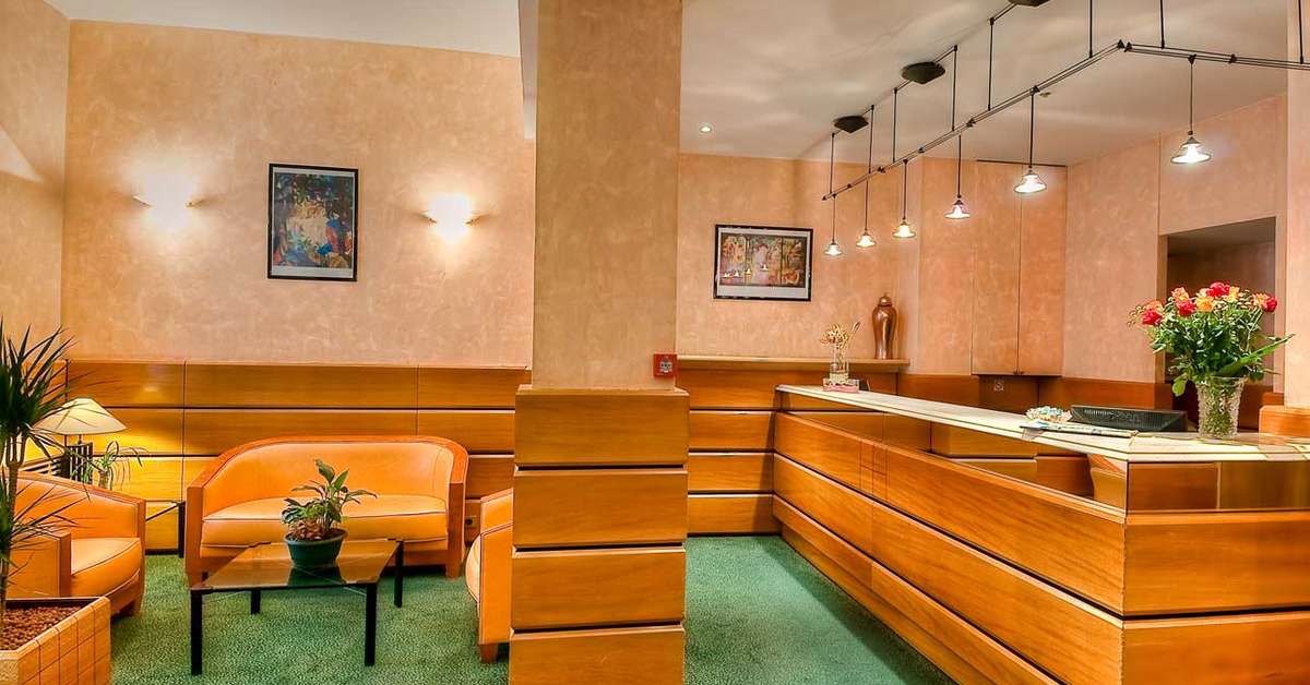 Een foto van het interieur van Hotel Lyon Bastille