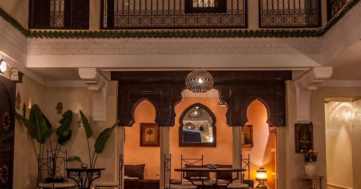 Ein Foto vom Innenbereich im Riad Haraka