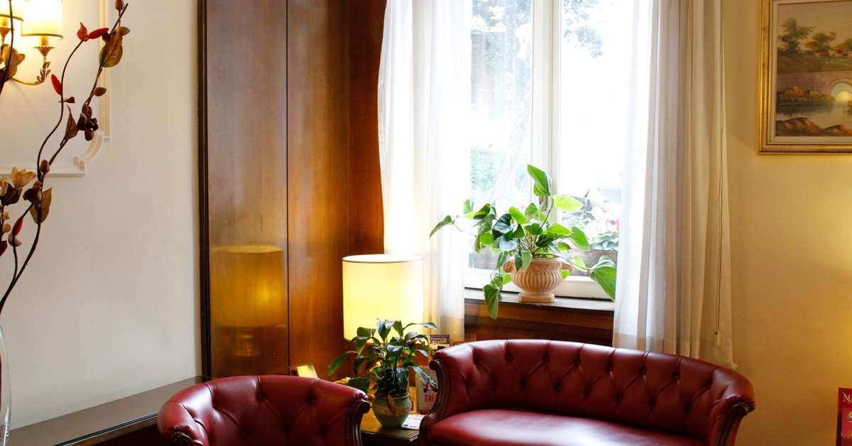 Een foto van het interieur van The Cross Hotel