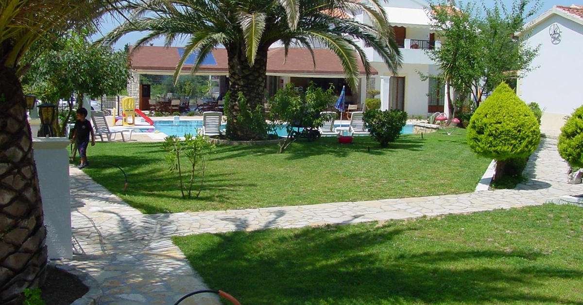 Ein Foto von der Außenansicht des Villa Violetta