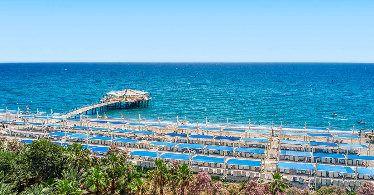 Een foto van het strand bij Seaden Sea World Resort & Spa