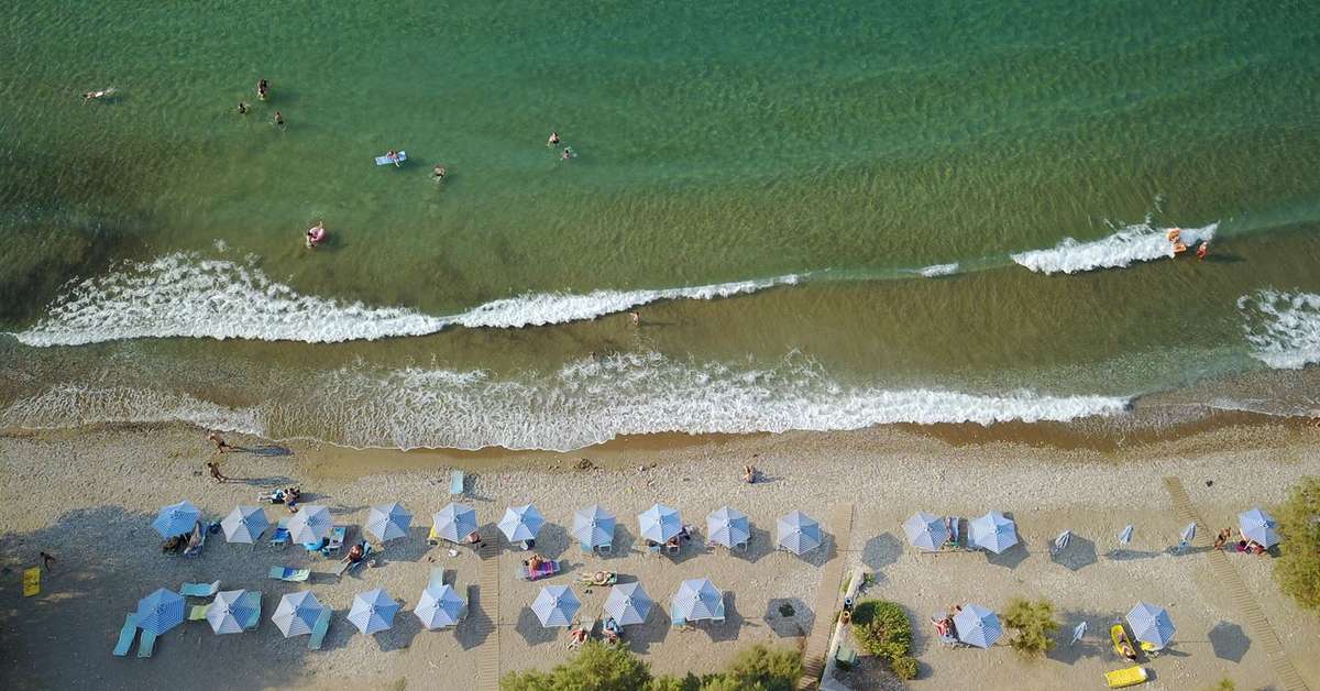 Een foto van het strand bij Samian Mare Hotel Suites & Spa