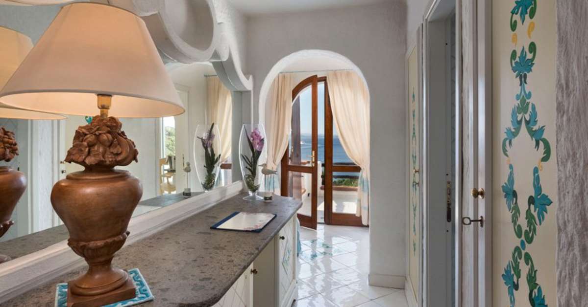 Een foto van het interieur van Hotel La Bisaccia