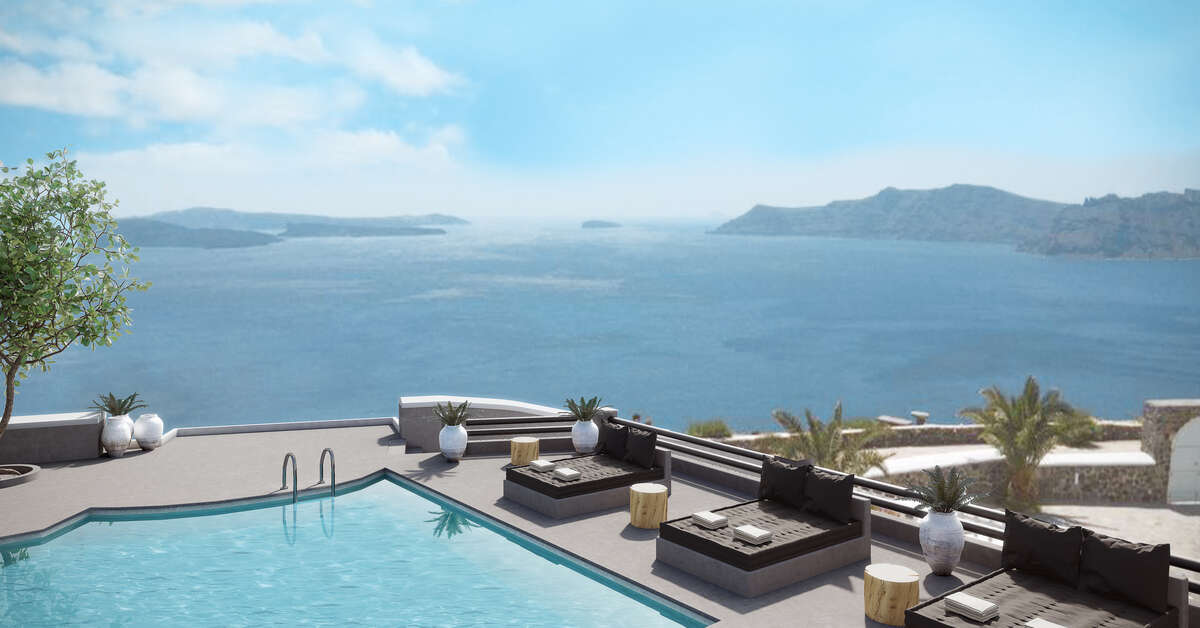 Ein Foto Mr & Mrs White Santorini