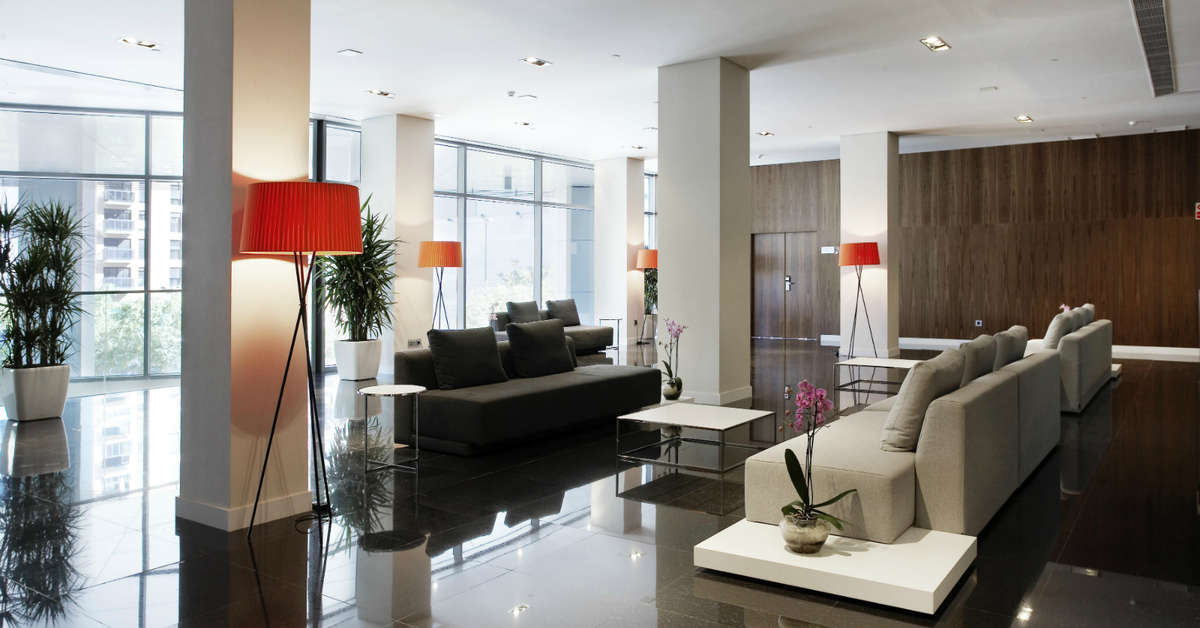 Een foto van het interieur van Primus Valencia