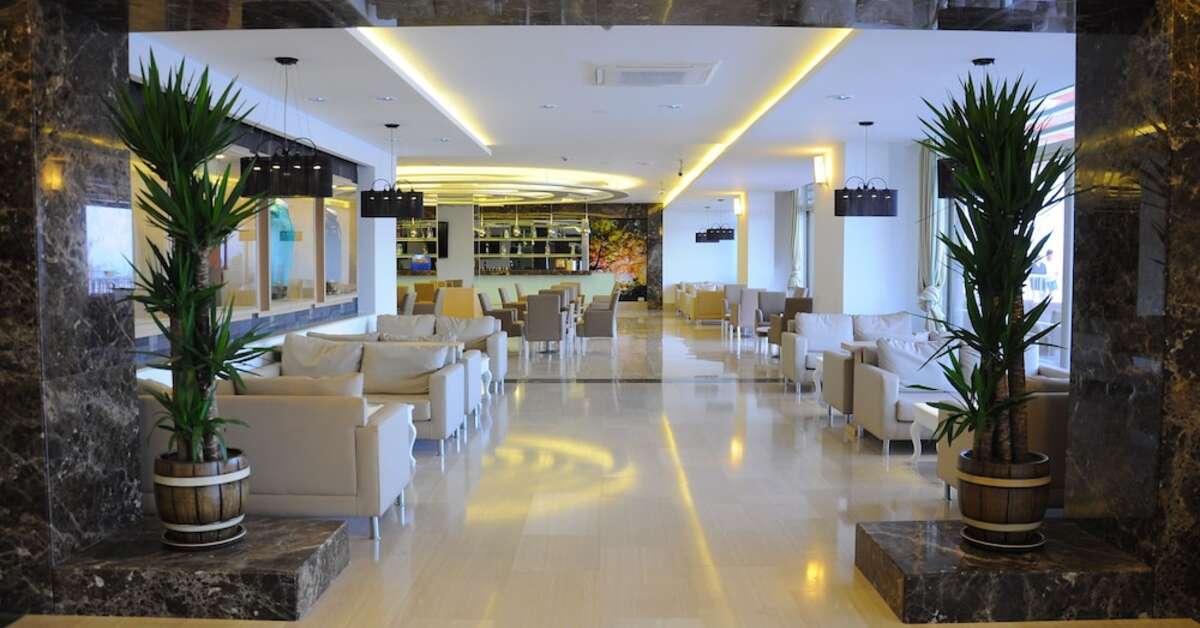 Een foto van het interieur van Corendon Playa Kemer