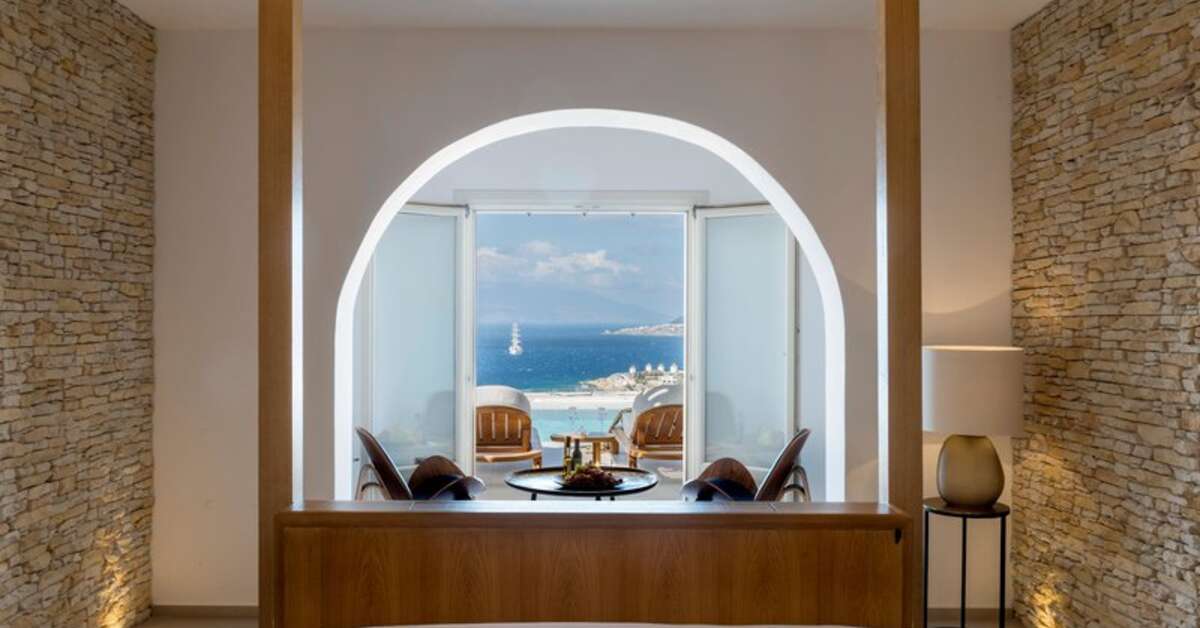 Ein Foto Myconian Naia Luxury Suites