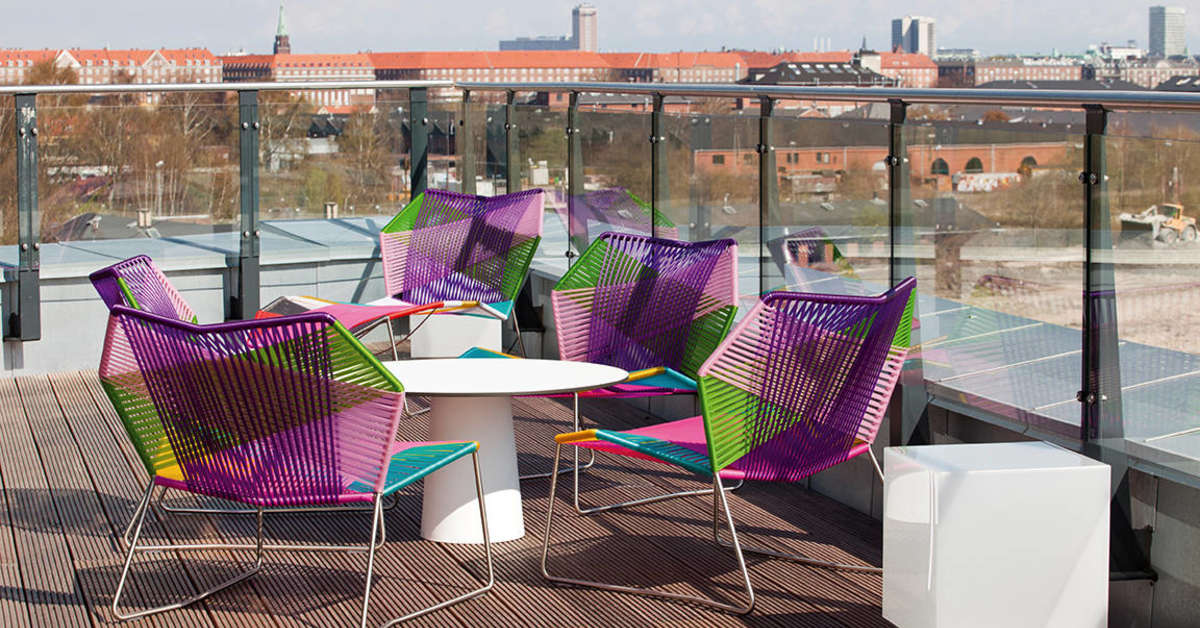 Een foto van het terras bij Vakantiepark Lalandia Rødby