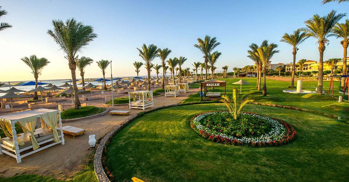 Een foto van het terras bij Pickalbatros Royal Moderna Resort