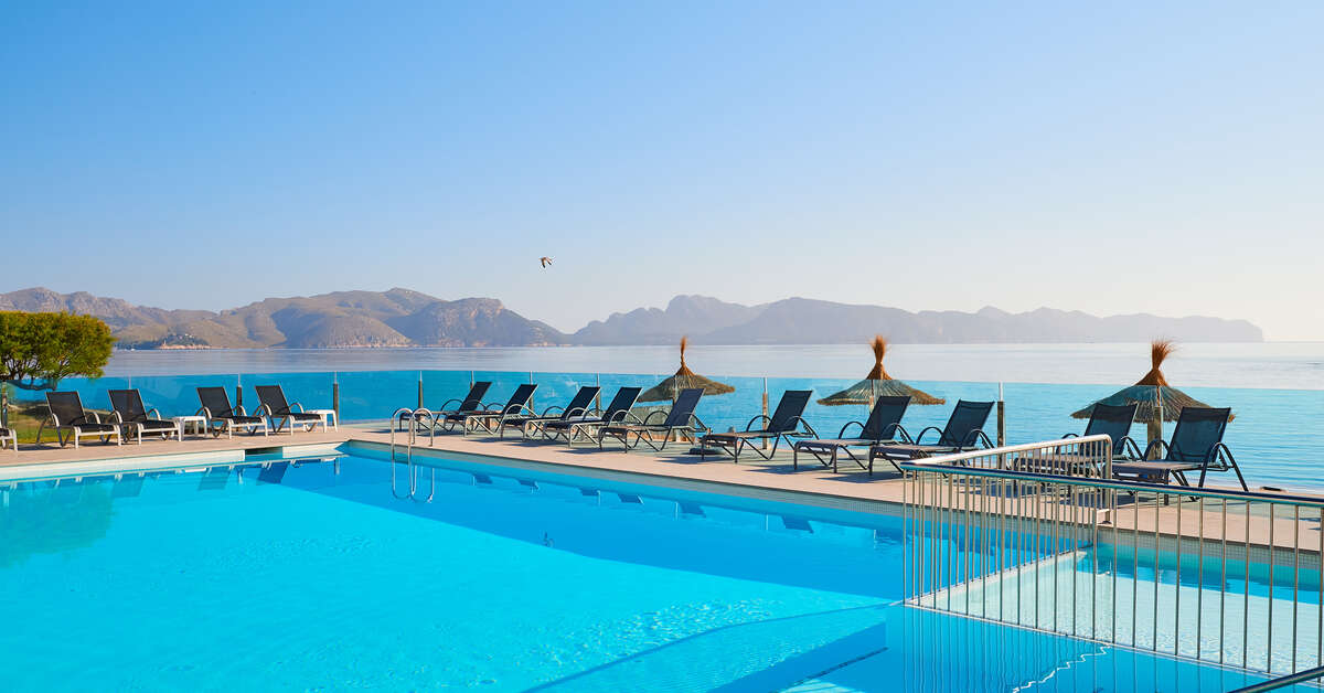 Ein Foto vom Pool im Hotel More