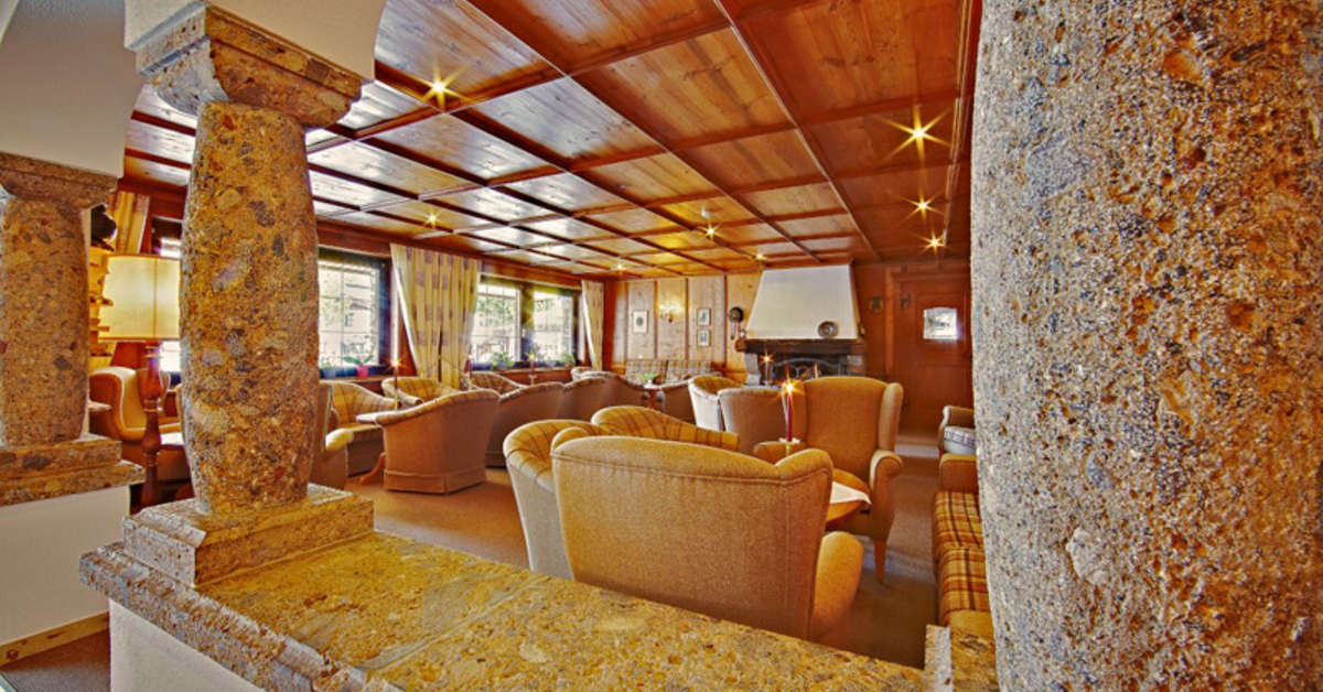 Een foto van het interieur van Hotel Alte Schmiede