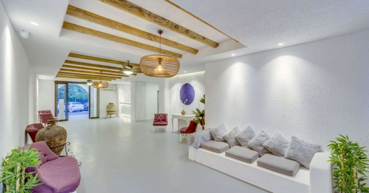 Een foto van het interieur van The Hello Hotel