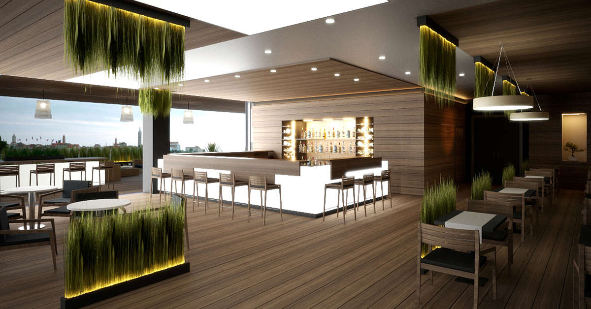 Een foto van het interieur van Valamar Padova Hotel