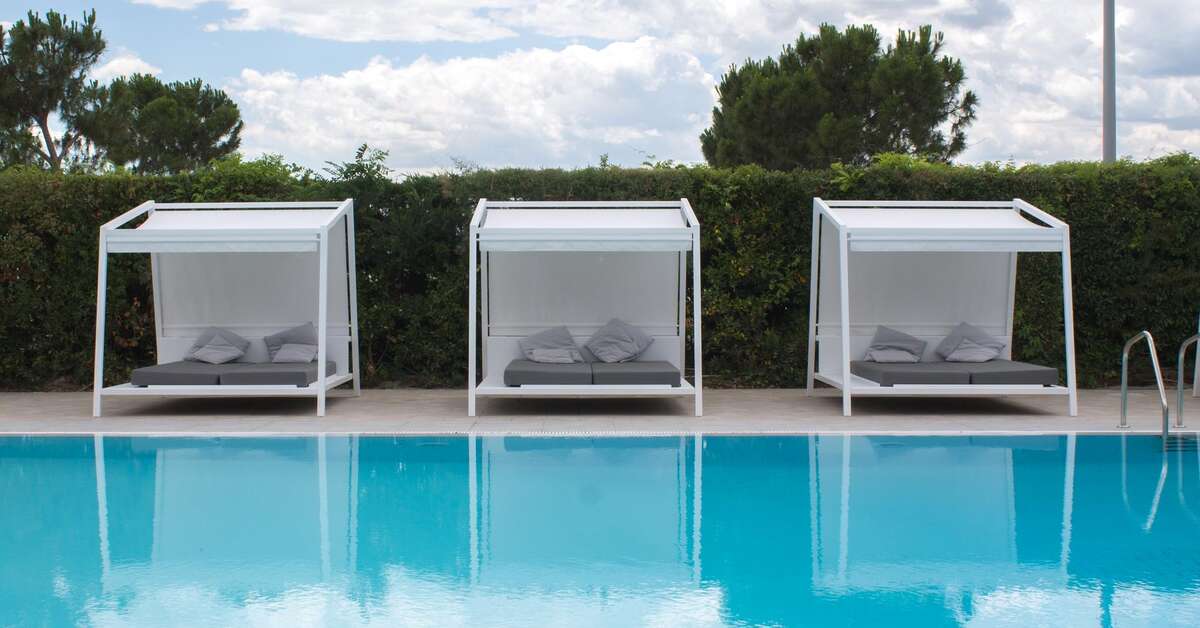 Een foto van het zwembad bij Makedonia Palace