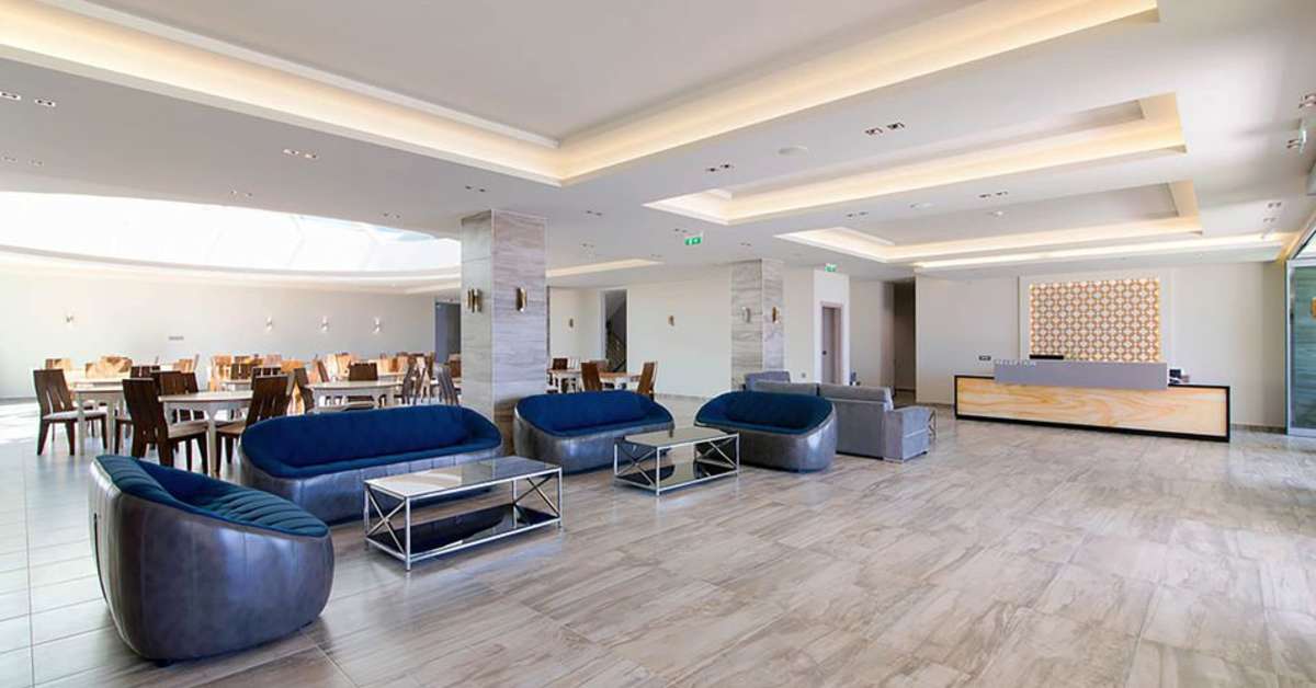 Een foto van het interieur van The Dome Luxury Hotel