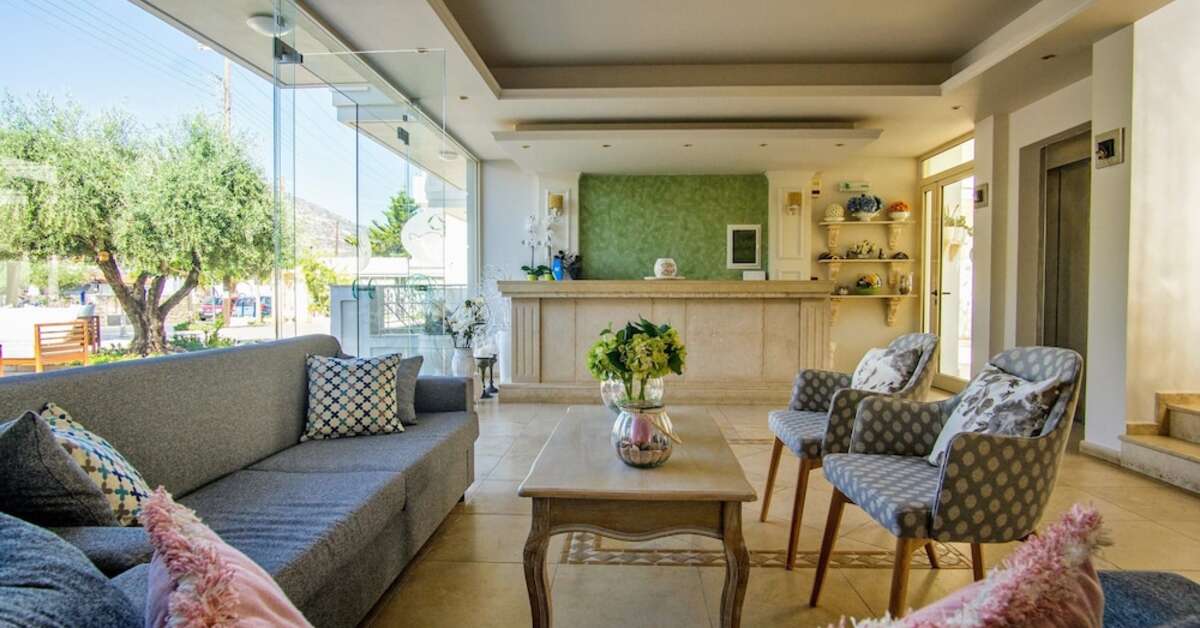 Een foto van het interieur van Pela Sofia