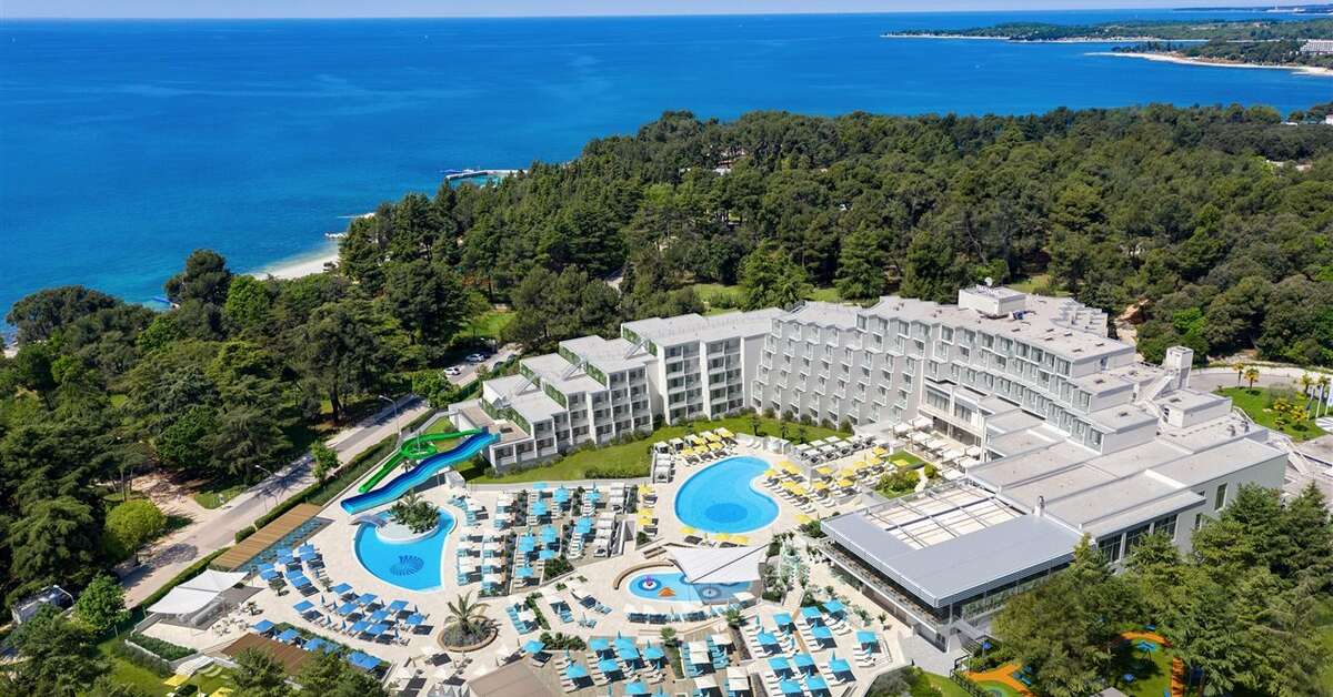 Ein Foto von einer Übersicht des Valamar Parentino Hotel