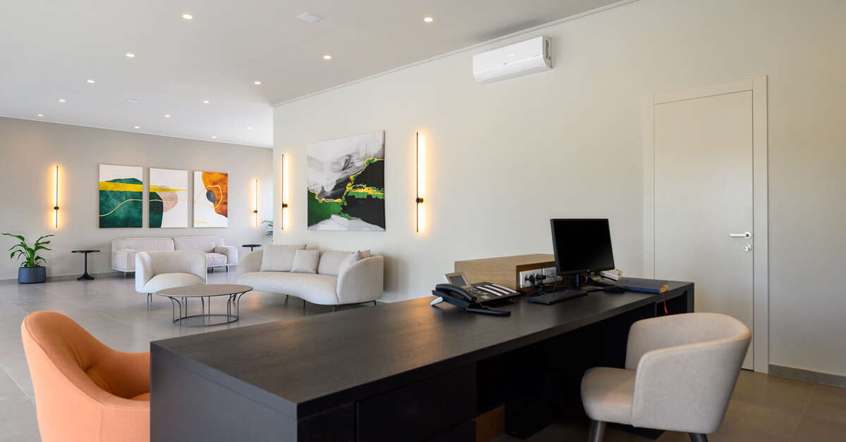 Een foto van het interieur van Smaragdi Kos Hotel