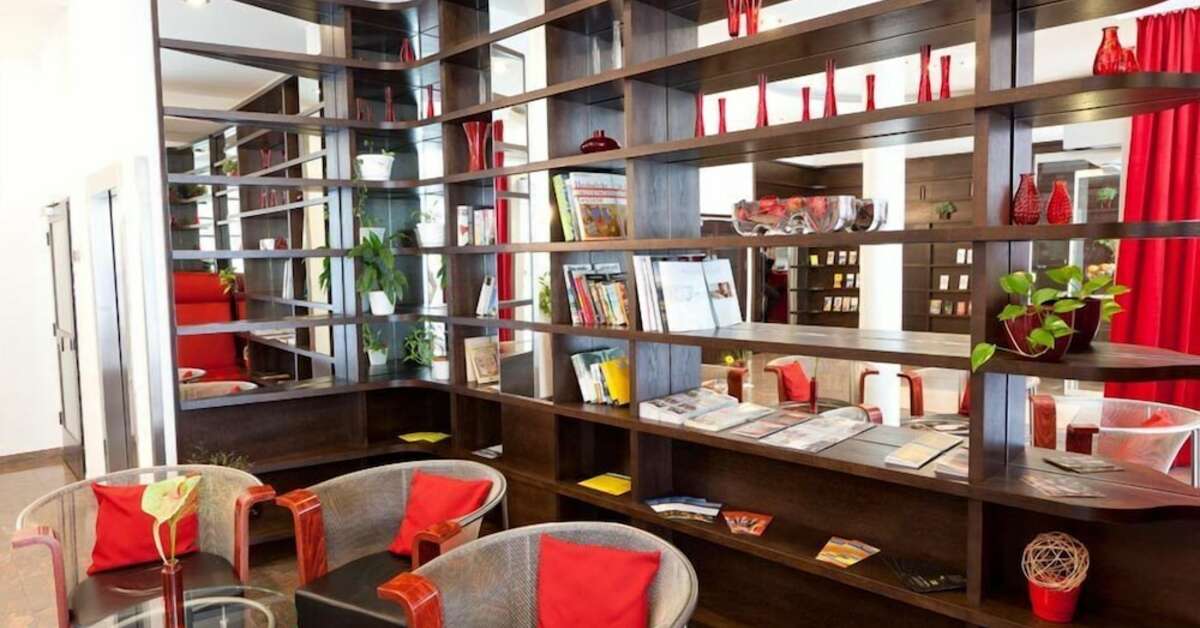 Een foto van het interieur van Hotel Boltzmann