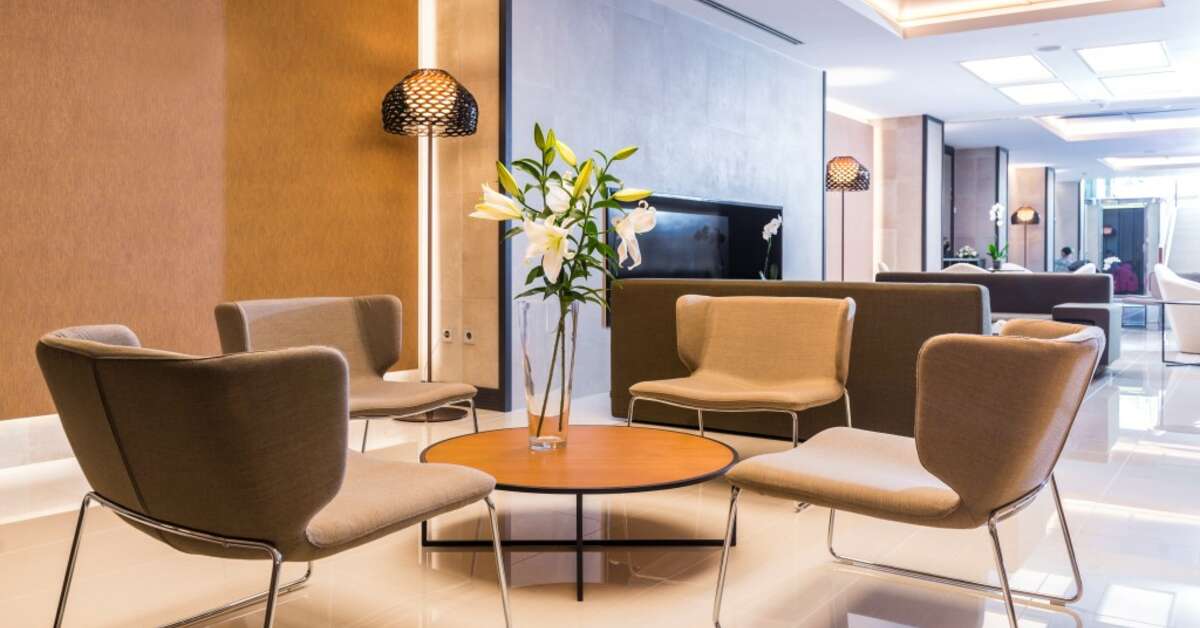 Een foto van het interieur van Hotel Marsol
