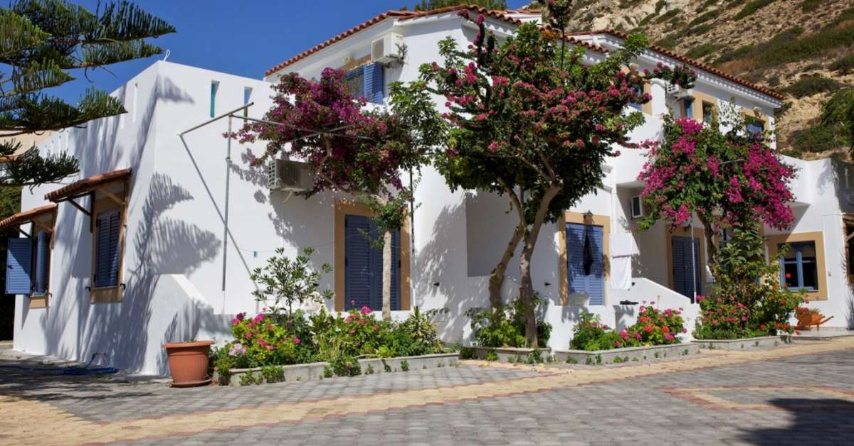 Een foto van de buitenkant van Hotel Coral