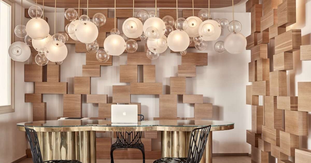 Ein Foto vom Innenbereich im Myconian Naia Luxury Suites