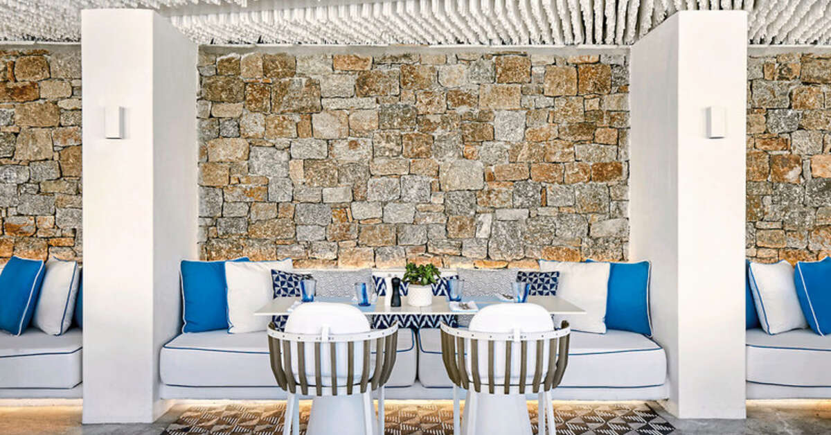 Een foto van de faciliteiten bij Mykonos Riviera Hotel & Spa