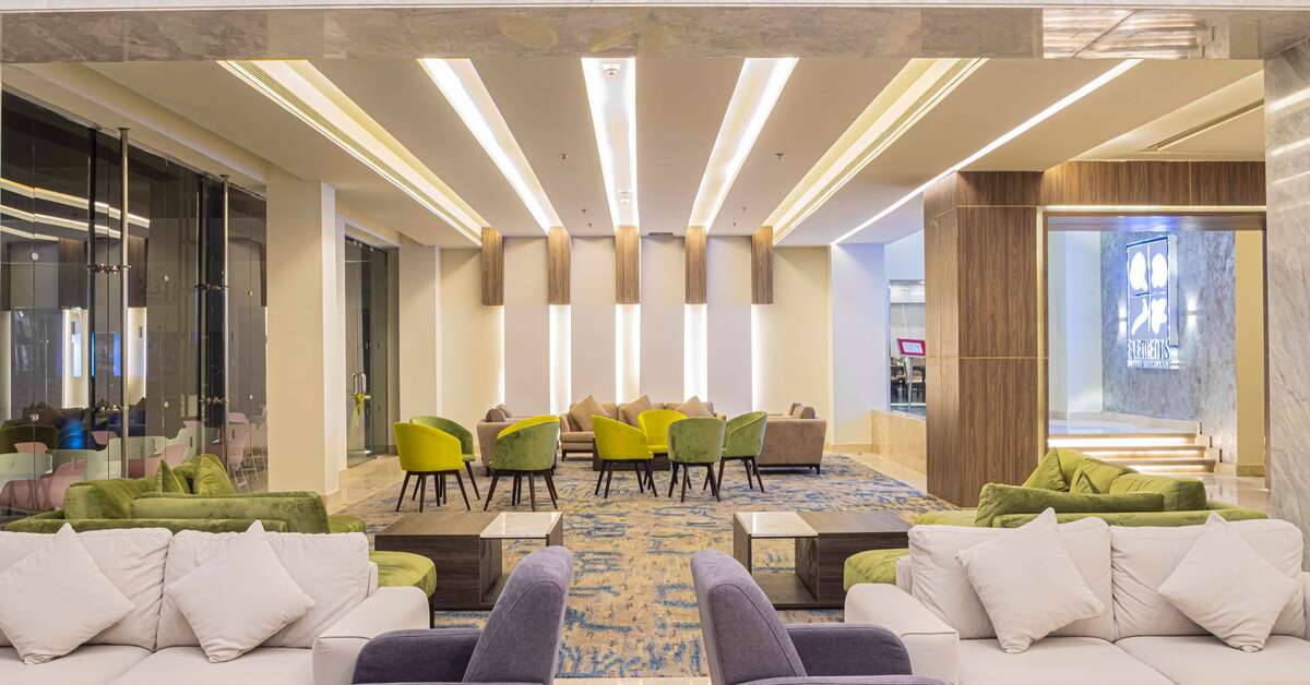 Een foto van het interieur van Amarina Abu Soma Resort & Aquapark
