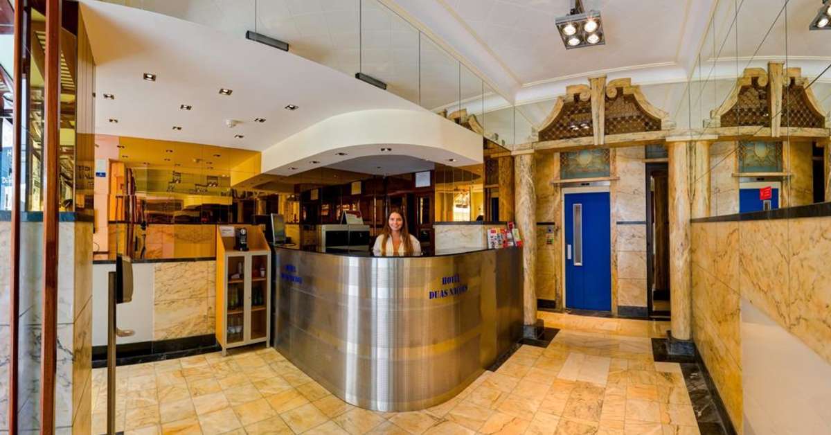 Een foto van het interieur van Hotel Duas Nacoes