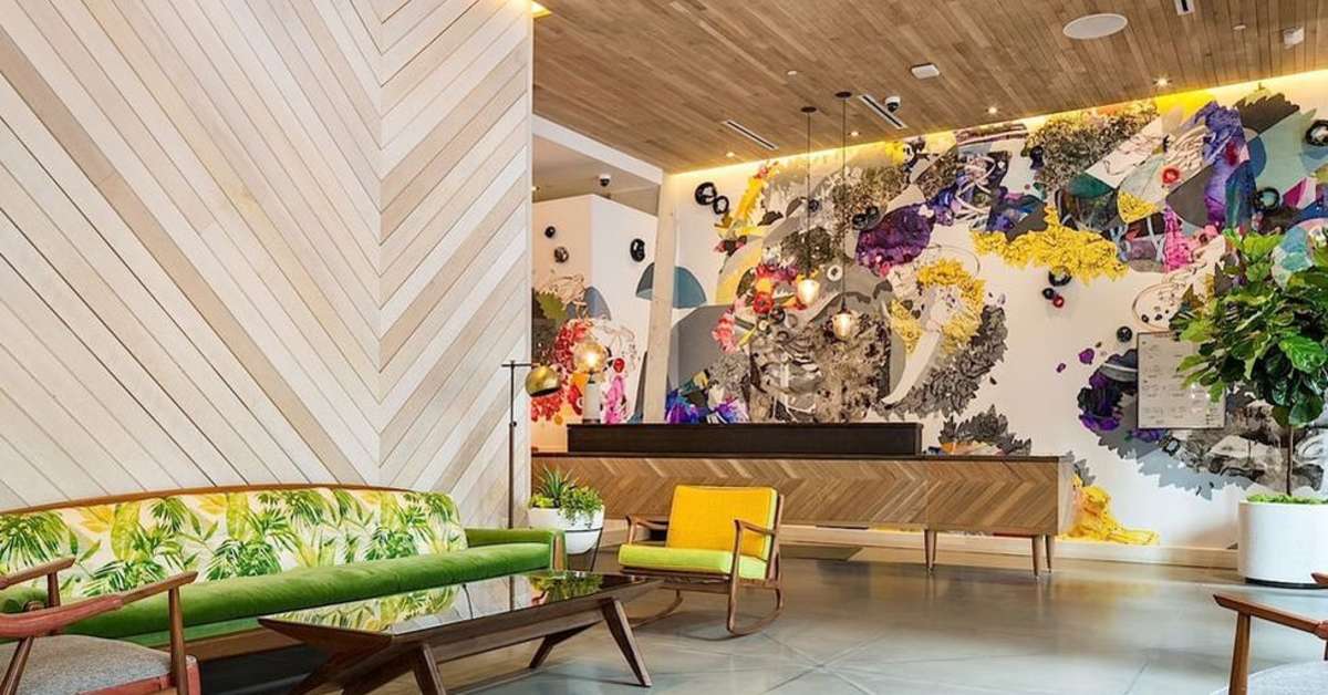 Een foto van het interieur van The Pod 51