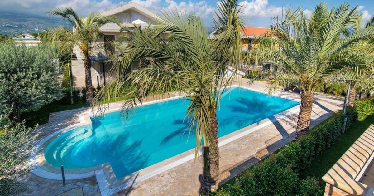 Een foto van het zwembad bij Villa Galati Resort