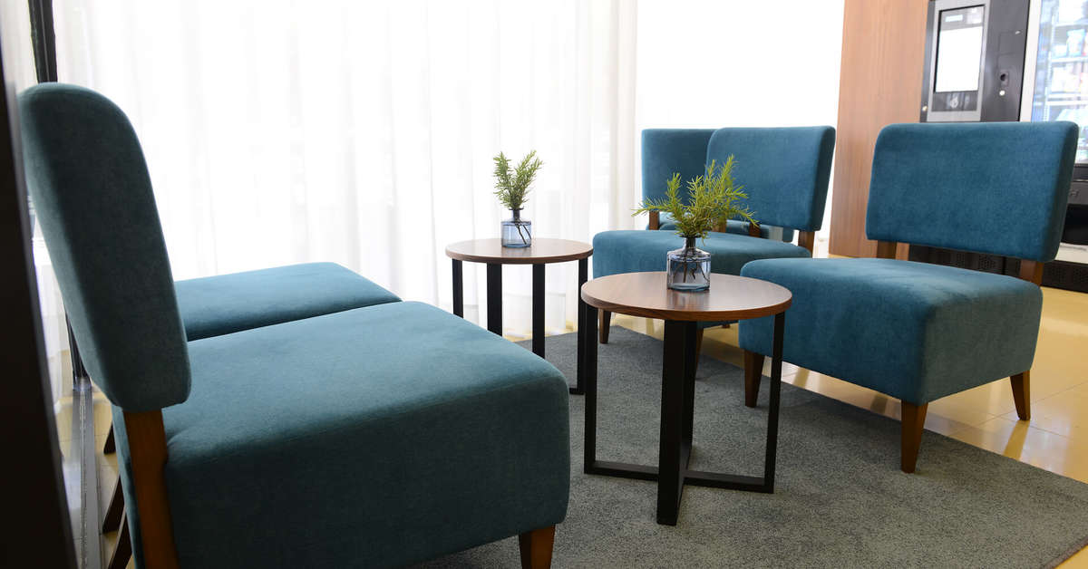 Een foto van het interieur van Hotel Navarras