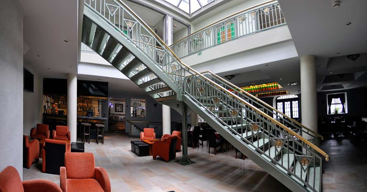 Een foto van het interieur van Hotel Talisman