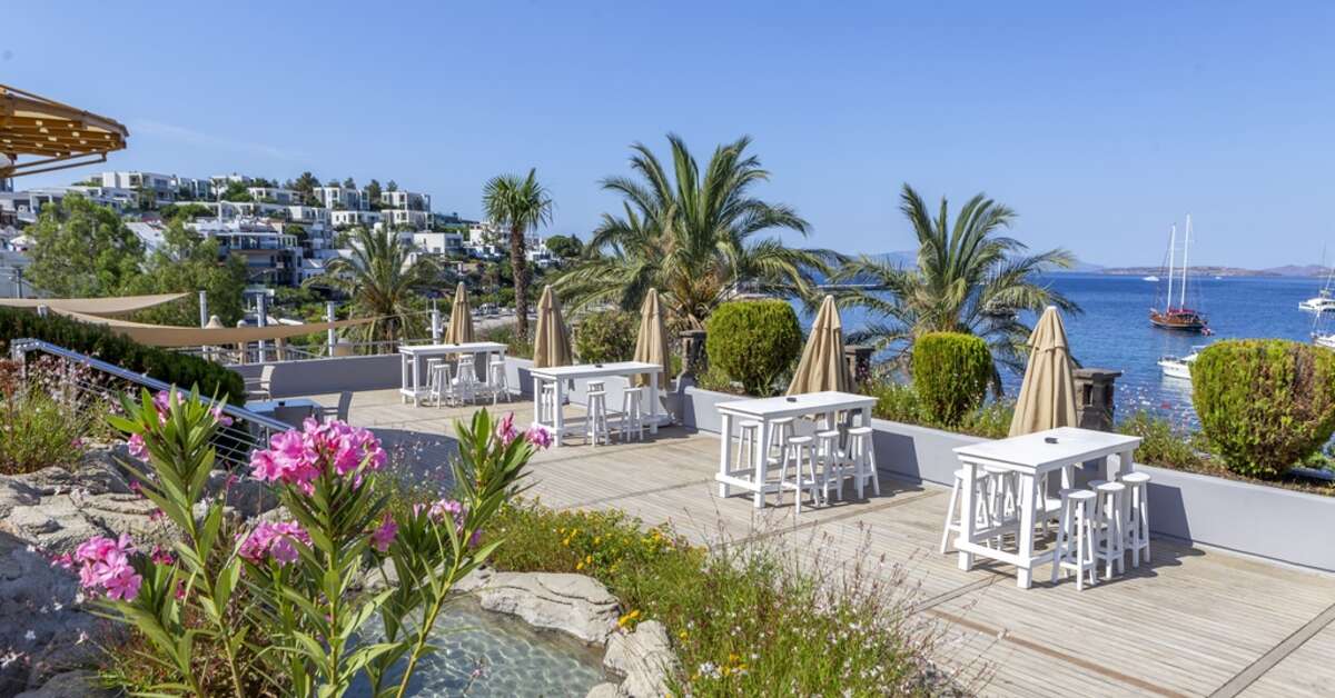 Een foto van het terras bij Diamond of Bodrum