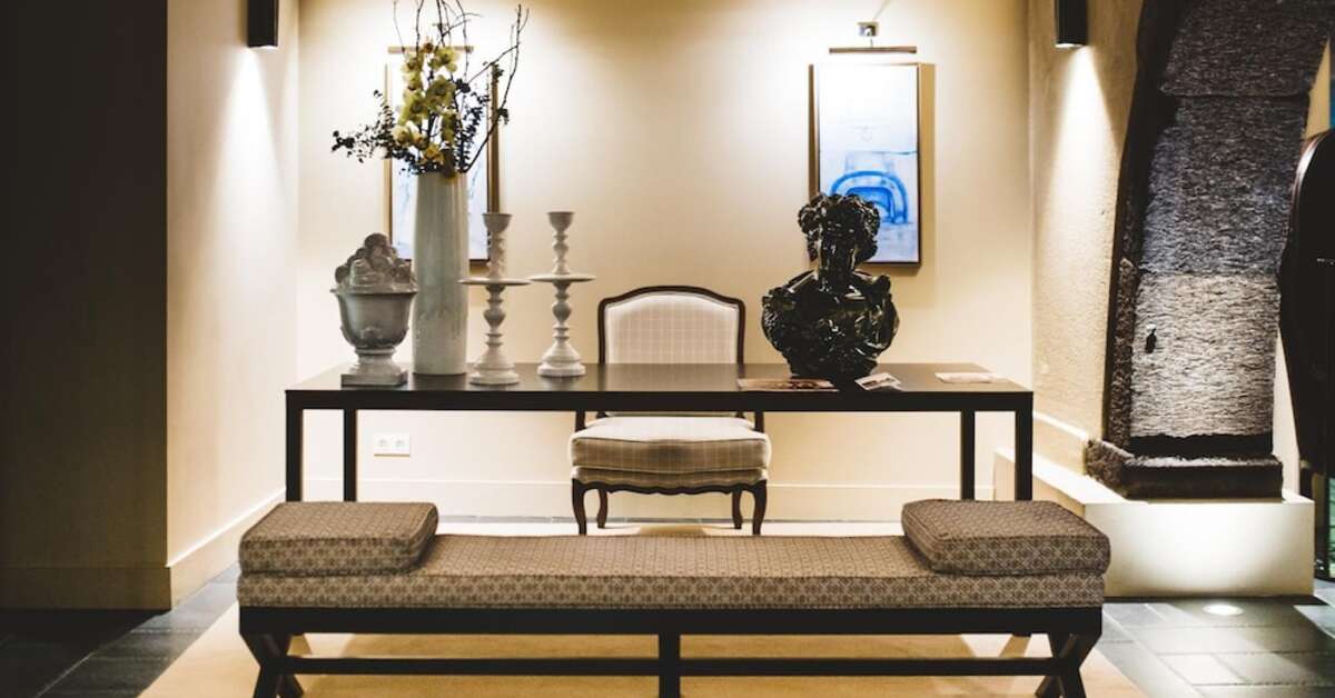 Een foto van het interieur van Castanheiro Boutique Hotel
