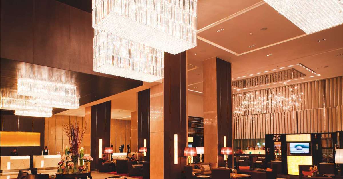 Een foto van het interieur van Eastin Grand Hotel Sathorn