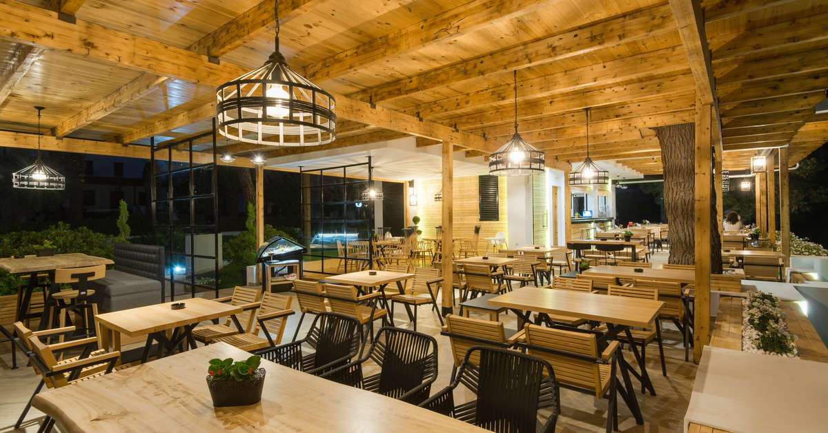 Een foto van de faciliteiten bij Trikorfo Beach
