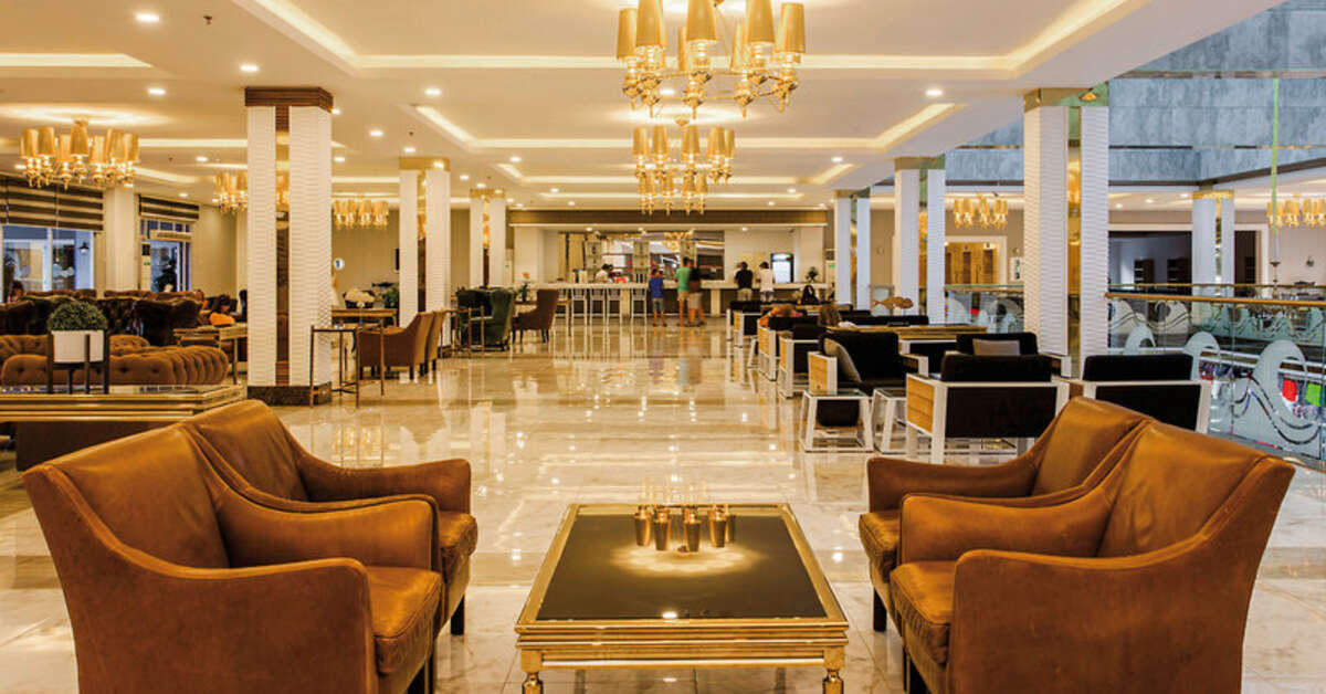 Een foto van het interieur van Hotel Eftalia Marin
