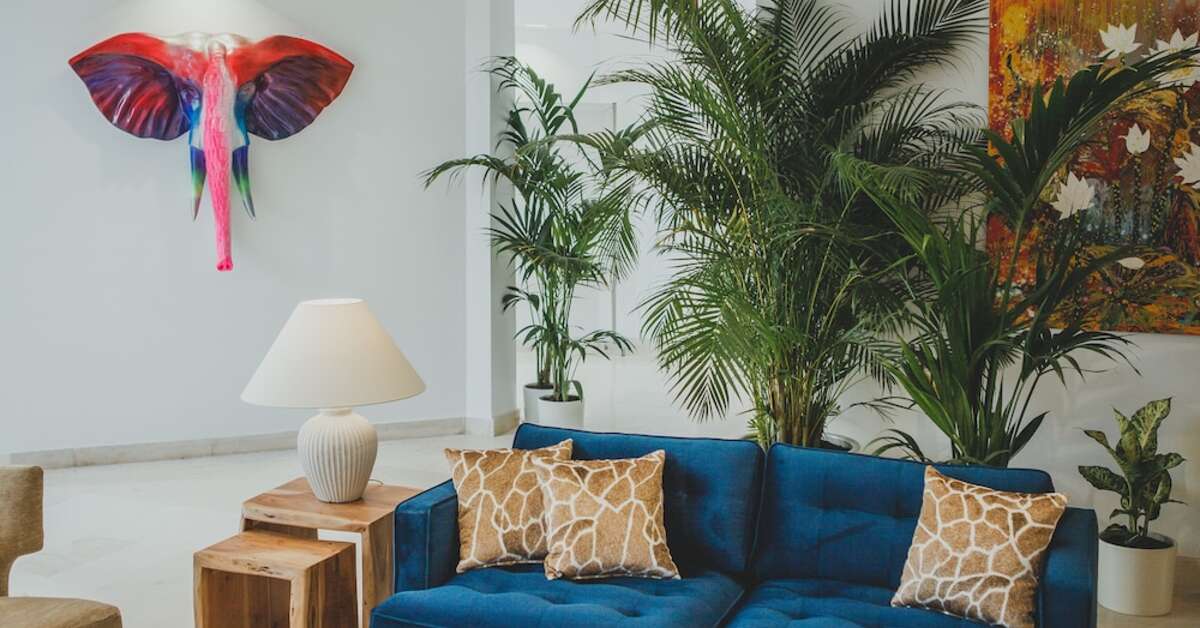 Een foto van het interieur van Hotel Alay