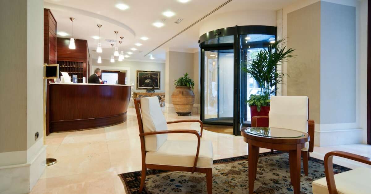 Een foto van het interieur van Hotel Delle Nazioni Rome