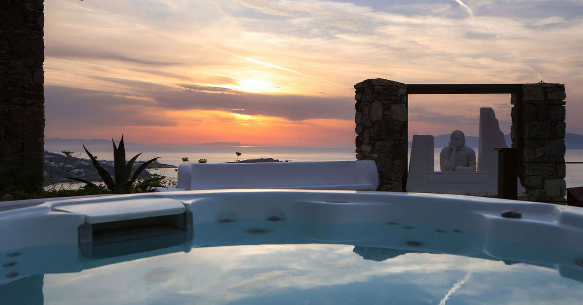 Ein Foto von den Einrichtungen im Tharroe of Mykonos Hotel