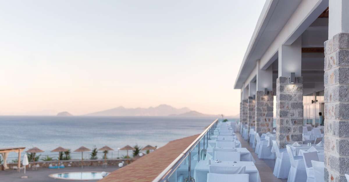 Een foto van de faciliteiten bij Grand Blue Beach Hotel