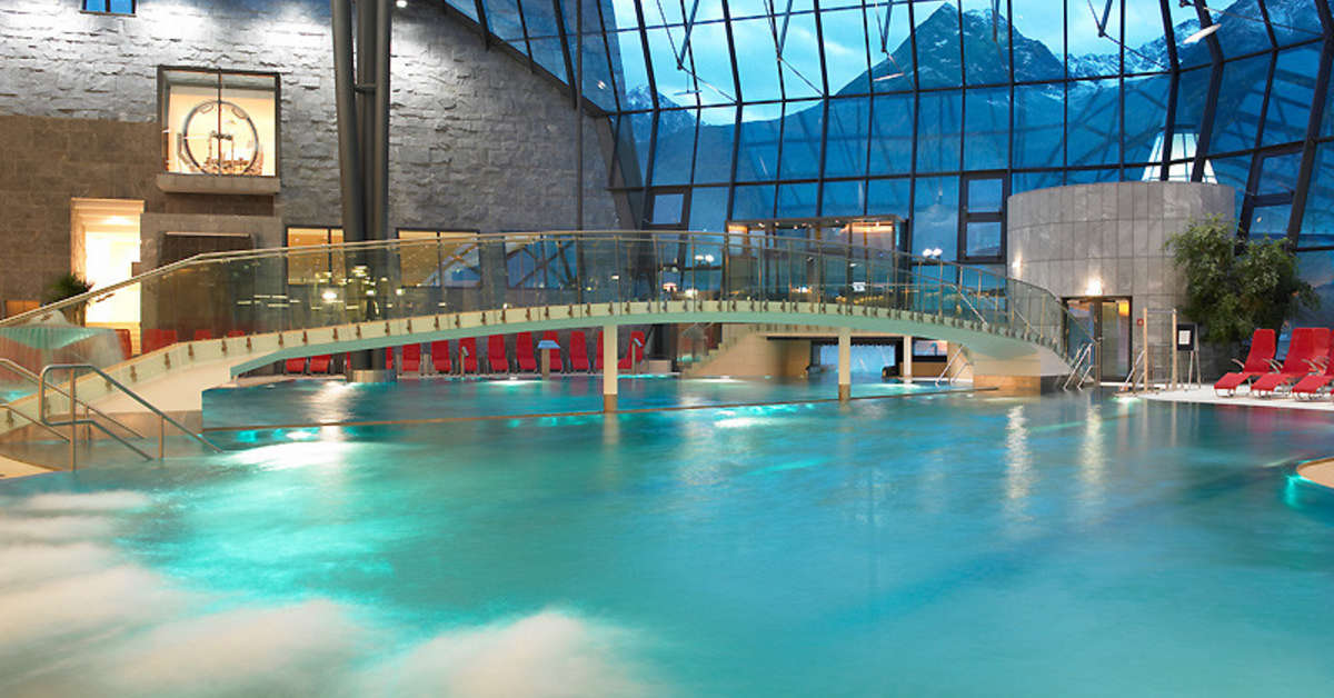 Een foto van het zwembad bij Aqua Dome Thermenhotel