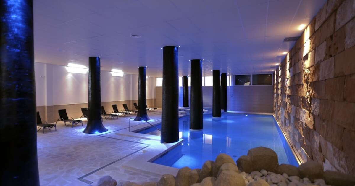 Ein Foto vom Pool im Aparthotel Club Simo