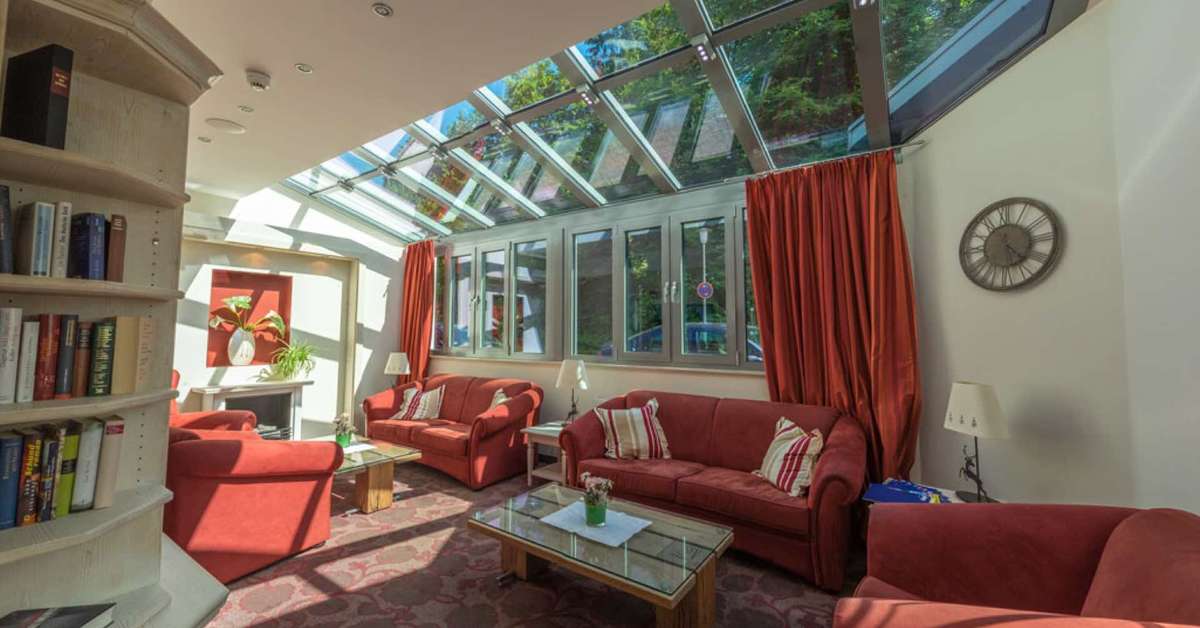 Een foto van het interieur van Hotel Walpurgishof