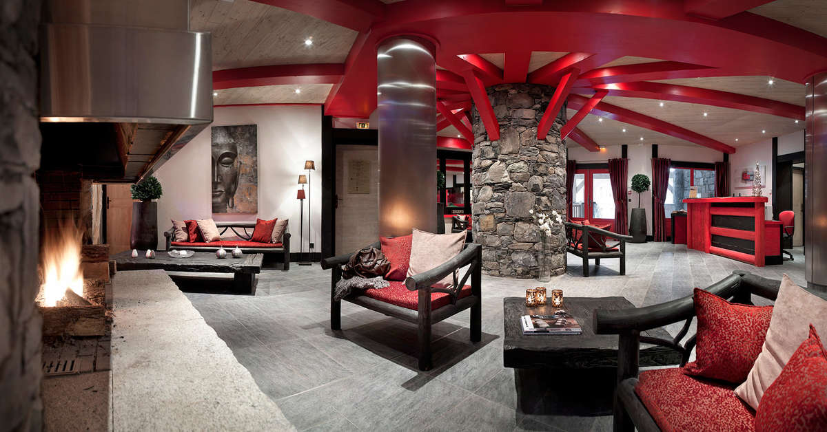 Een foto van het interieur van Residentie Le Telemark