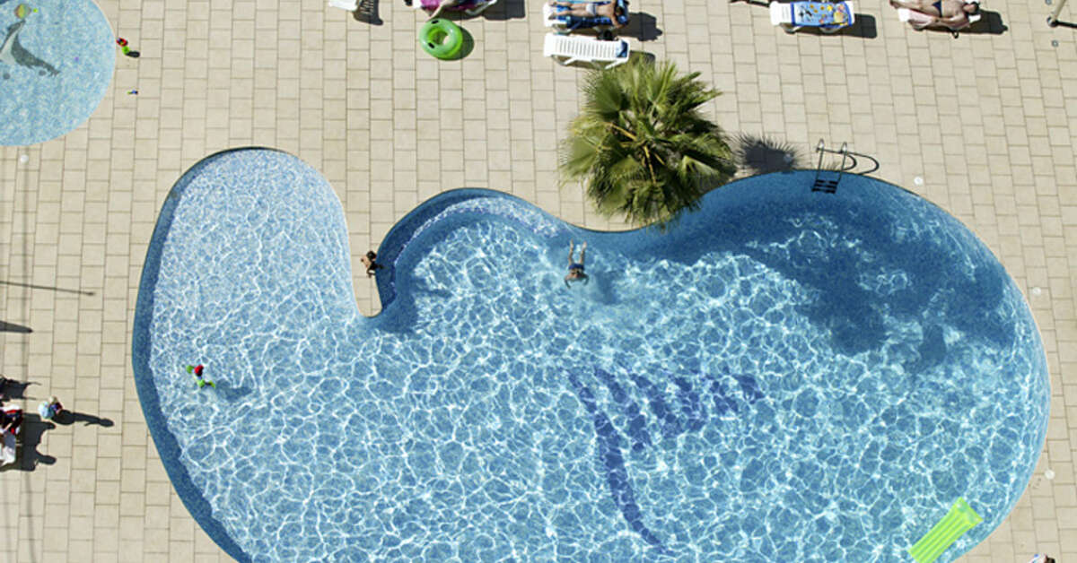 Ein Foto vom Pool im Aparthotel Levante Club