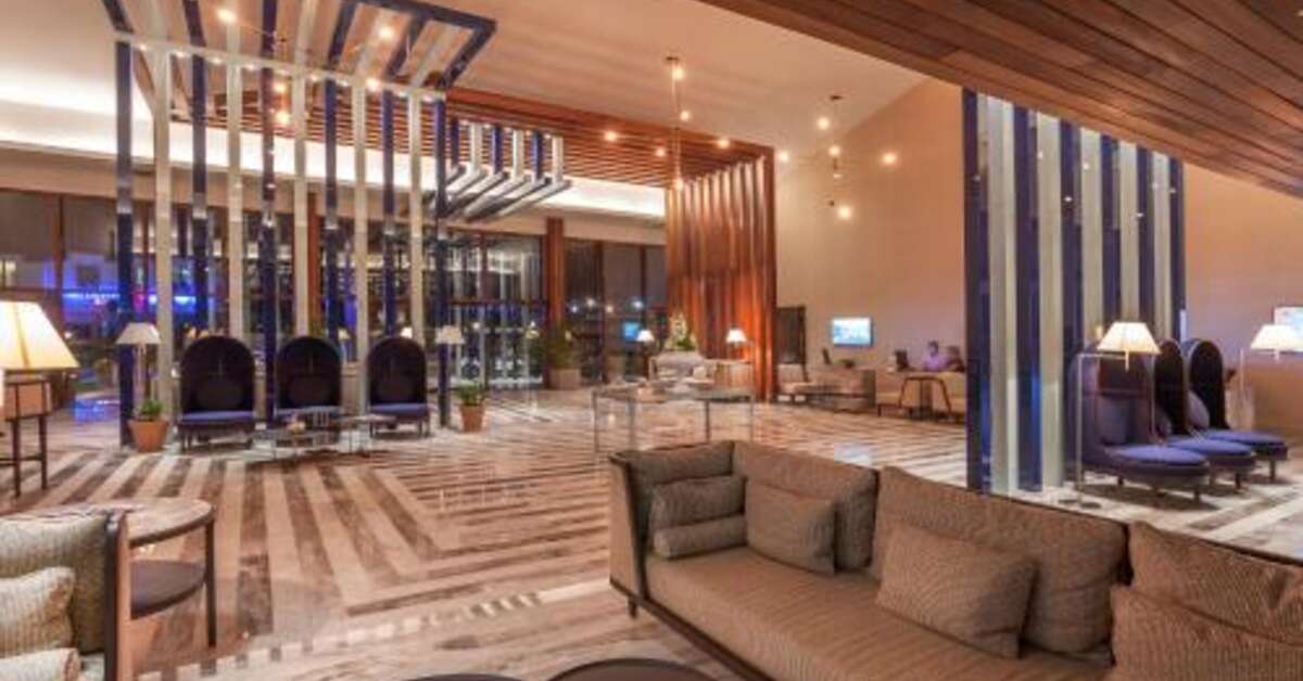 Een foto van het interieur van Rixos Premium Gocek